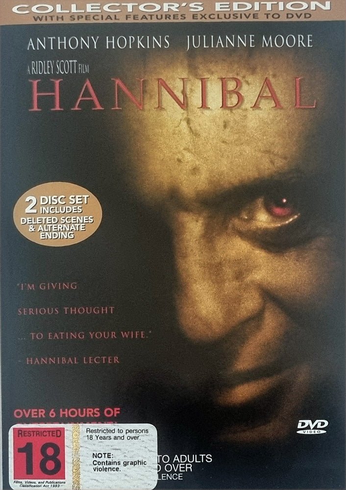 Hannibal - Two Disc Collector's Edition - 2001 (DVD) - Vinyl Kitchen