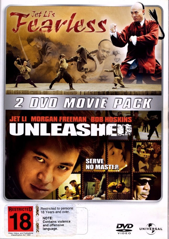 Jet Li's Fearless / Unleashed (DVD) - Vinyl Kitchen