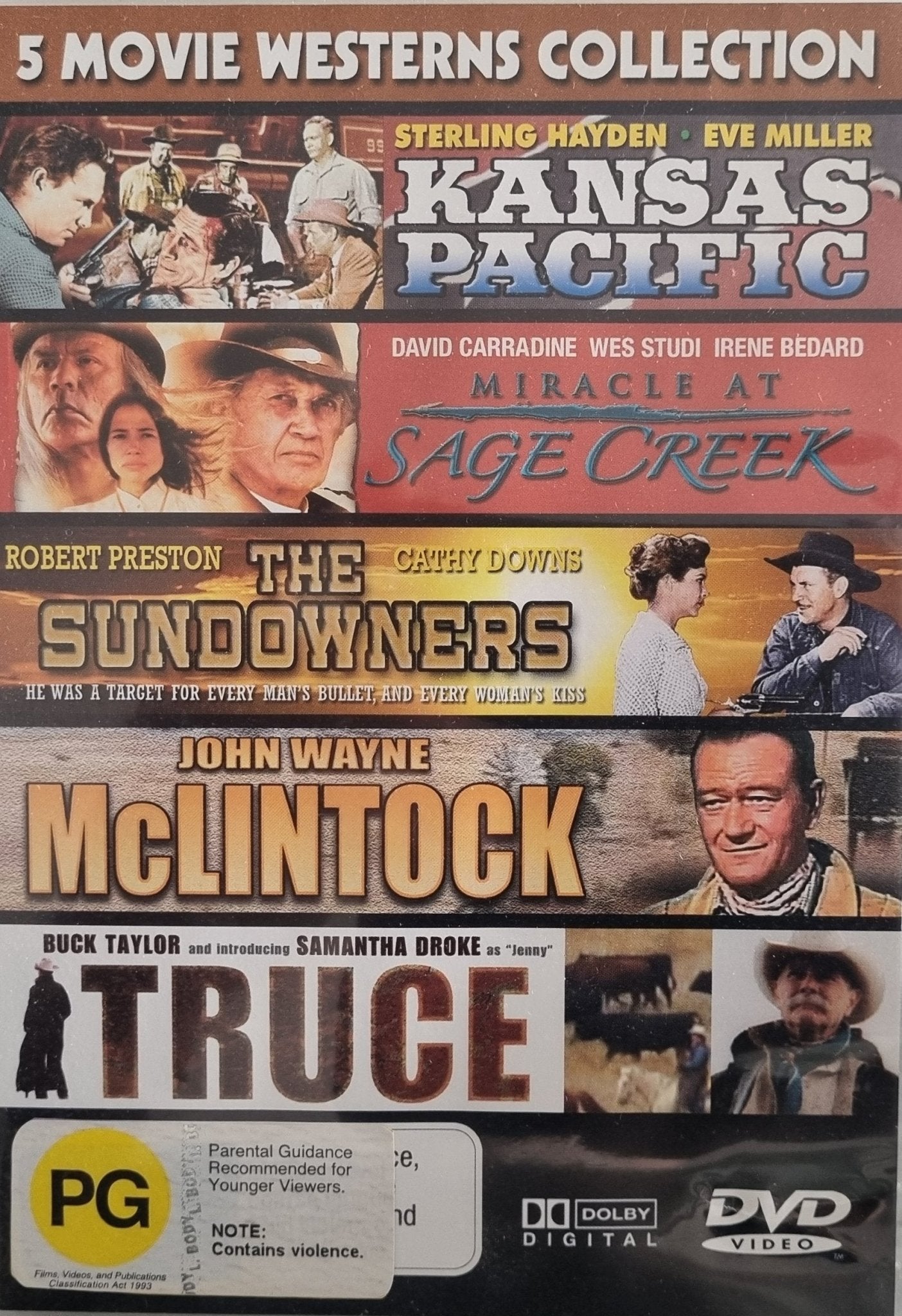 Kansas Pacific / Miracle at Sage Creek / The Sundowners - 1960 (DVD) - Vinyl Kitchen