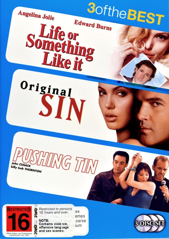 Life or Something Like It / Original Sin / Pushing Tin - 2002 (DVD) - Vinyl Kitchen