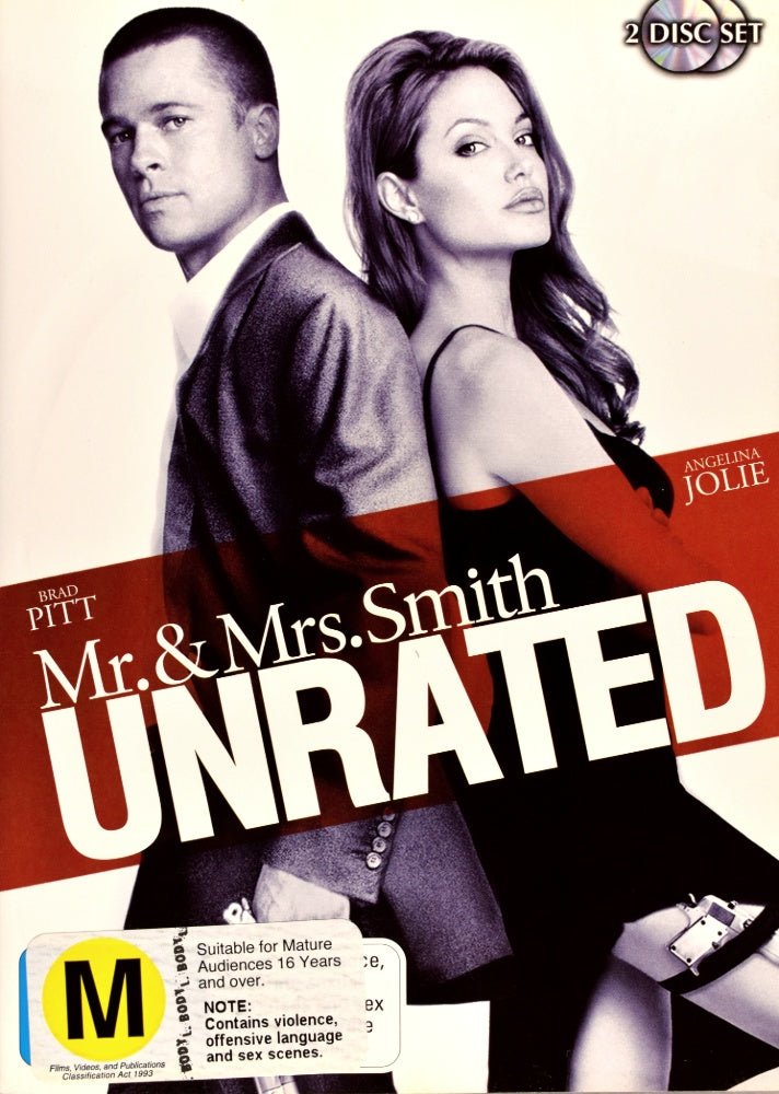 Mr. & Mrs. Smith - Two Disc Unrated Edition - 2005 (DVD) - Vinyl Kitchen