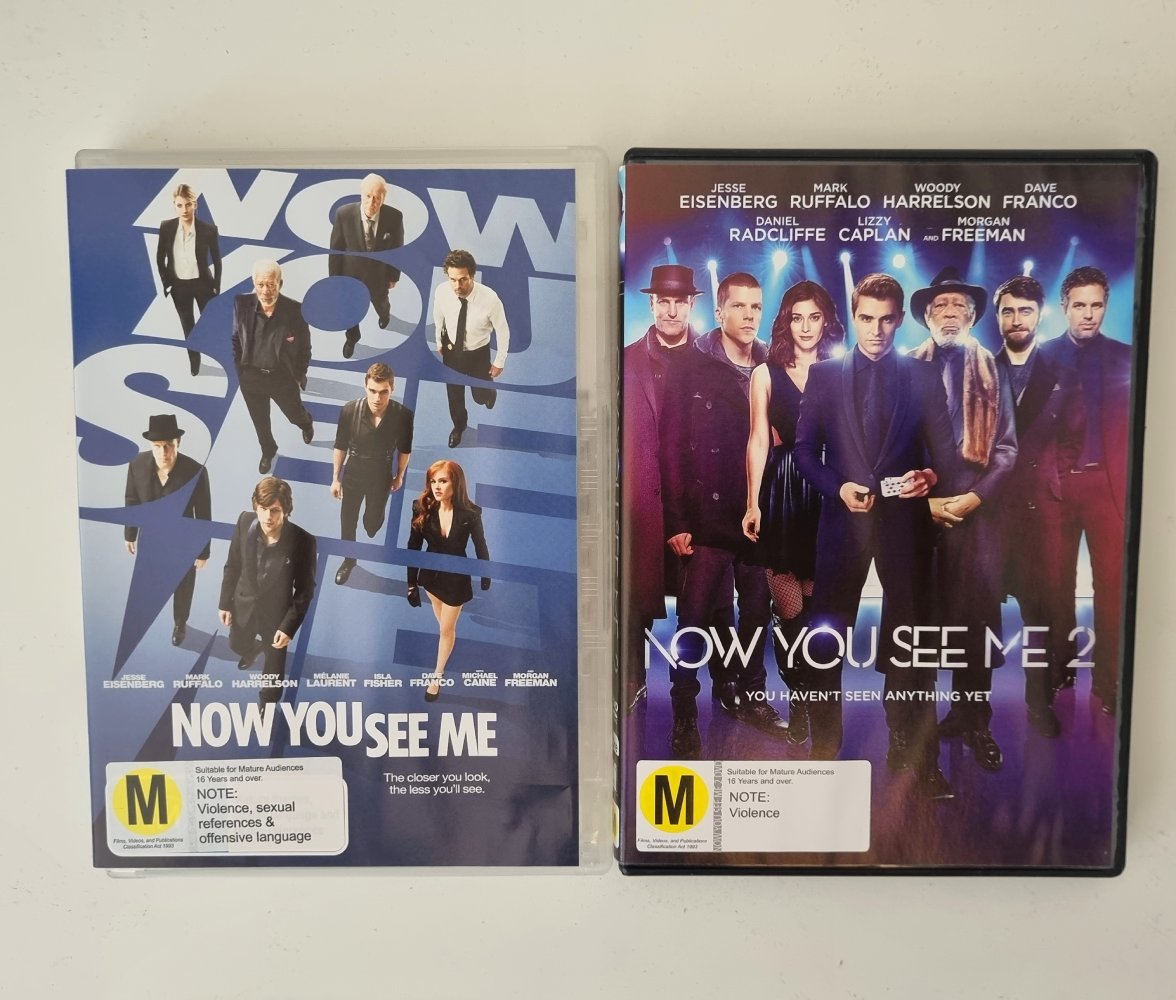 Now You See Me / Now You See Me 2 - 2013 (DVD) - Vinyl Kitchen