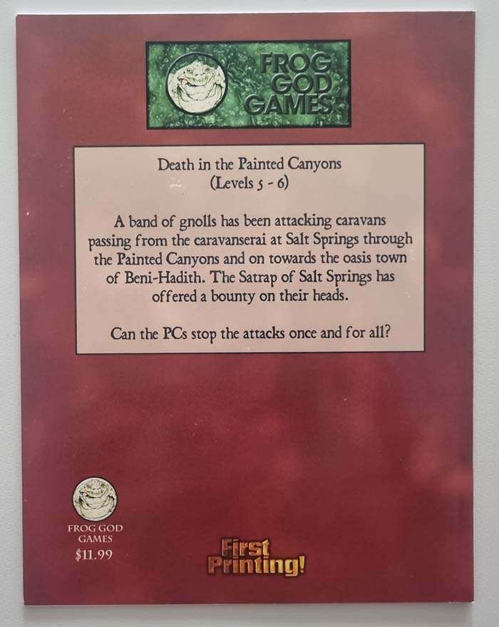 Death in the Painted Canyons: One Night Stands Pathfinder ONS 2