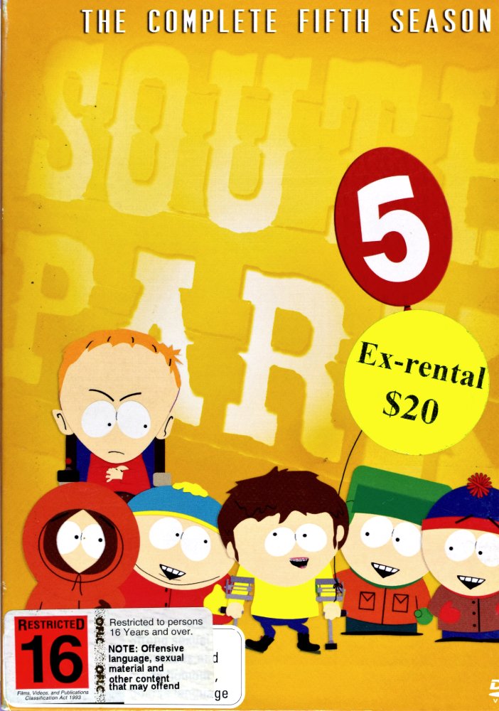 South Park - The Complete Fifth Season (DVD) EX RENTAL