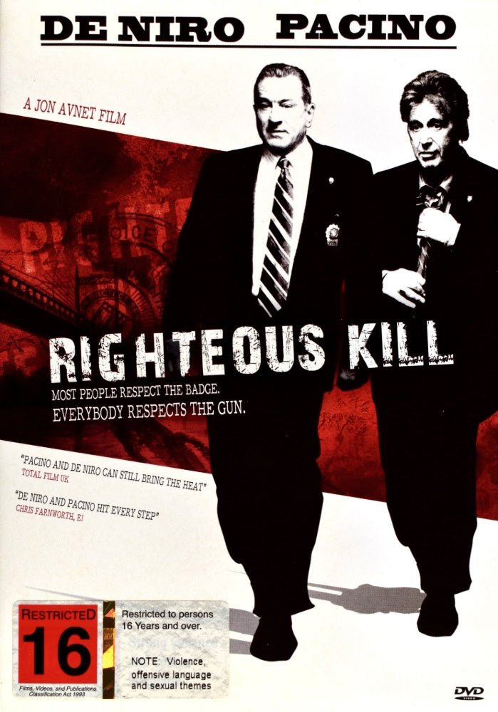 Righteous Kill - 2008 (DVD) - Vinyl Kitchen