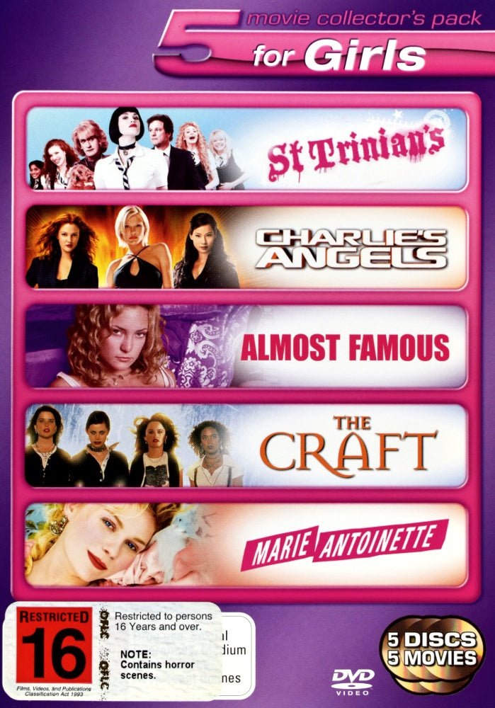 St. Trinian's / Charlie's Angels' / Almost Famous / The Craft / Marie Antoinette - 2007 (DVD) - Vinyl Kitchen