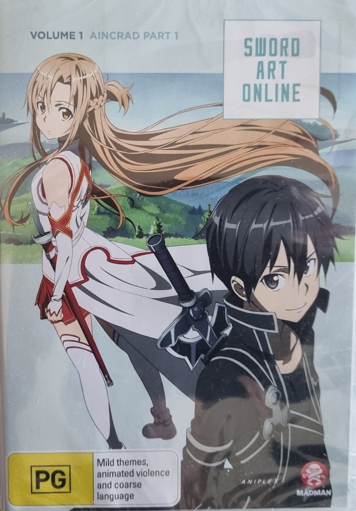 Sword Art Online - Volume 1 - Aincrad Part 1 - 2012 (DVD) Brand New - Vinyl Kitchen