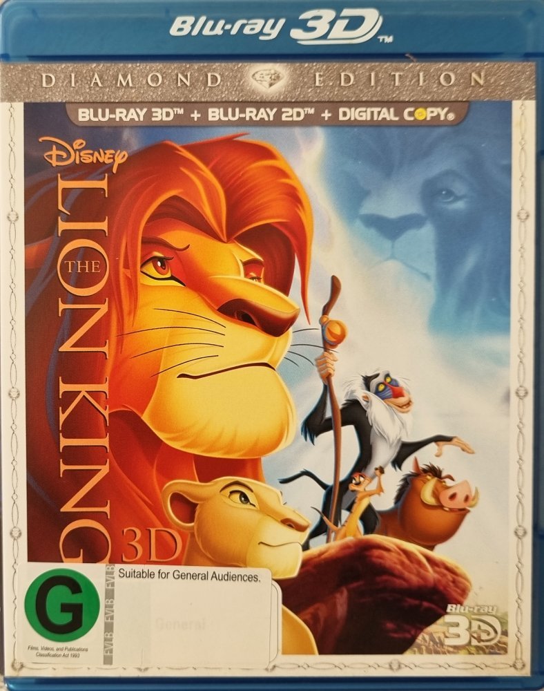 The Lion King 3D + 2D - 1994 (Blu Ray) - Vinyl Kitchen