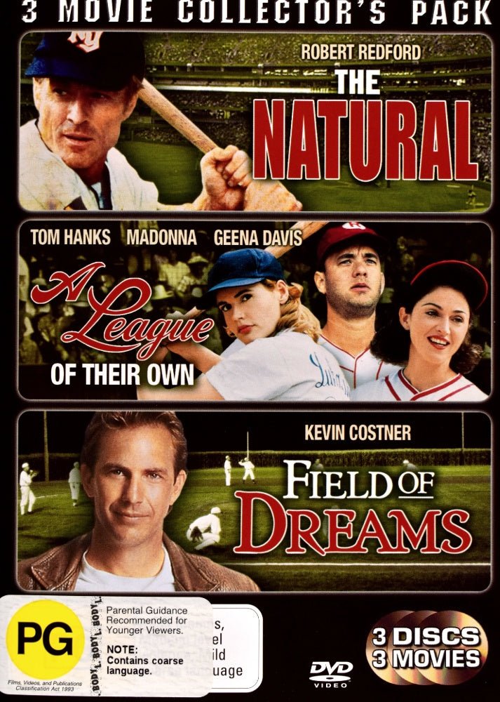 The Natural / A League of Their Own / Field of Dreams - 1984 (DVD) - Vinyl Kitchen