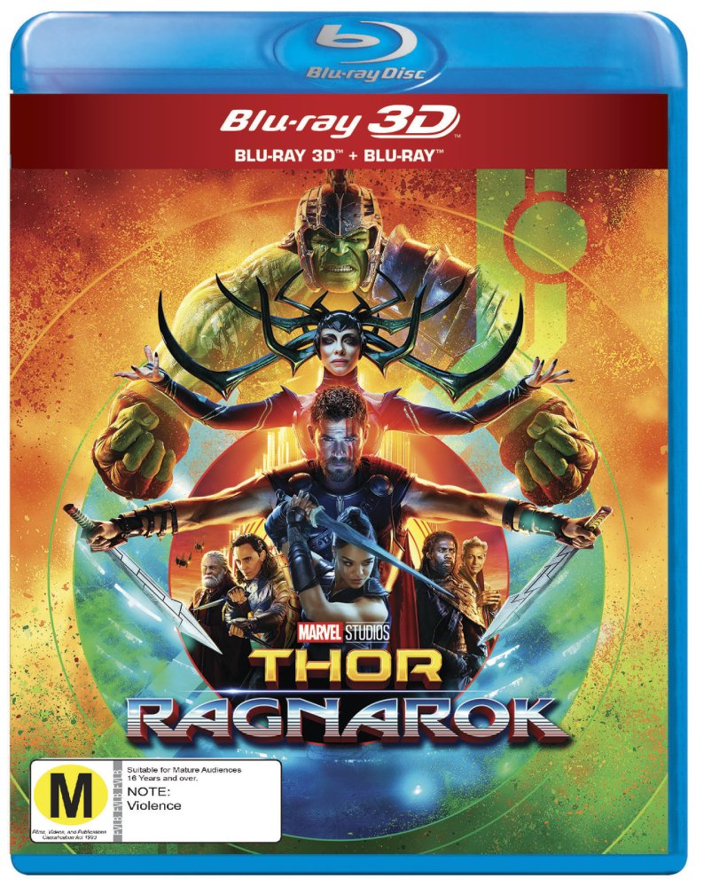 Thor Ragnarok 3D + 2D (Blu Ray) Brand New - 2017