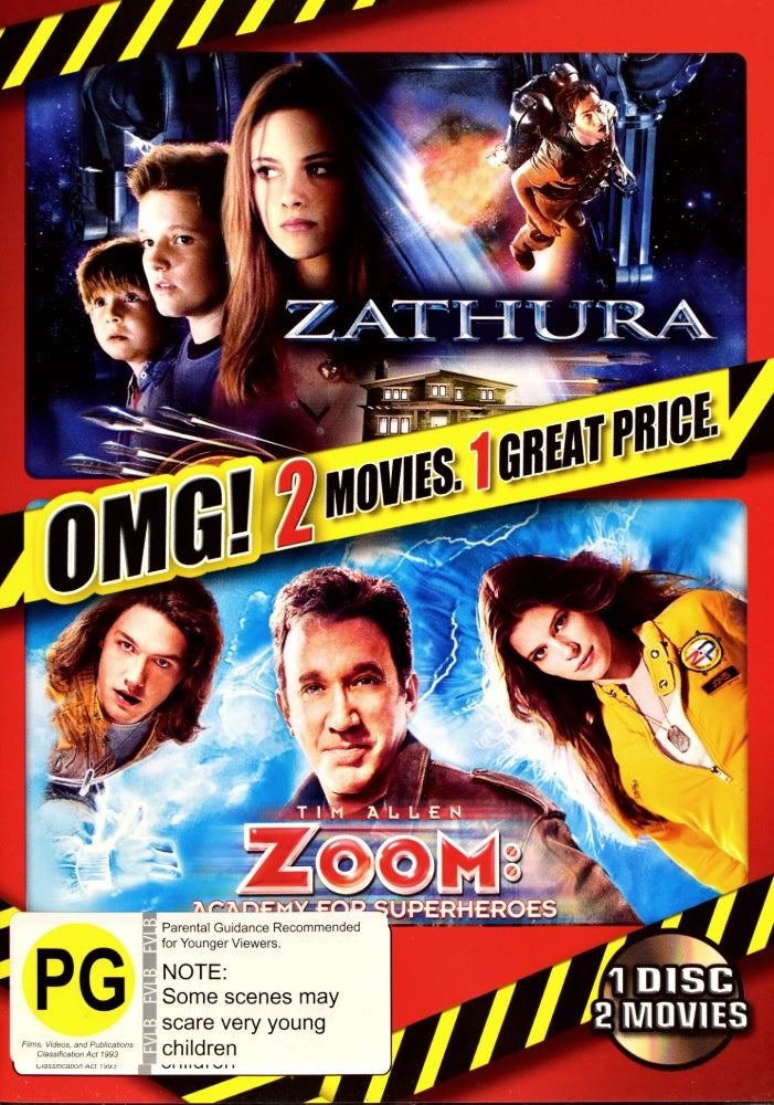 Zathura / Zoom: Academy for Superheroes - 2005 (DVD) - Vinyl Kitchen