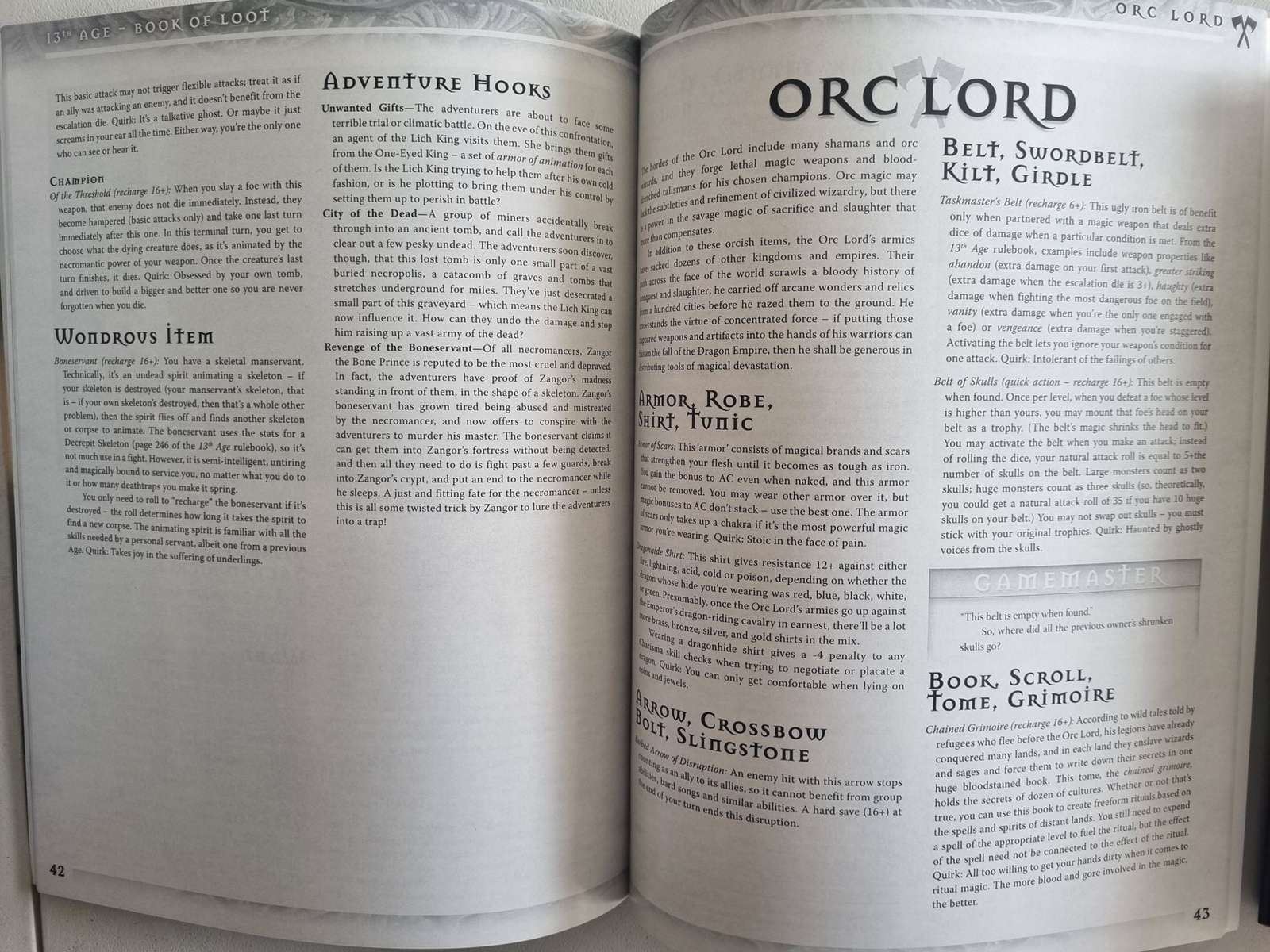 13th Age: Book of Loot - Vinyl Kitchen