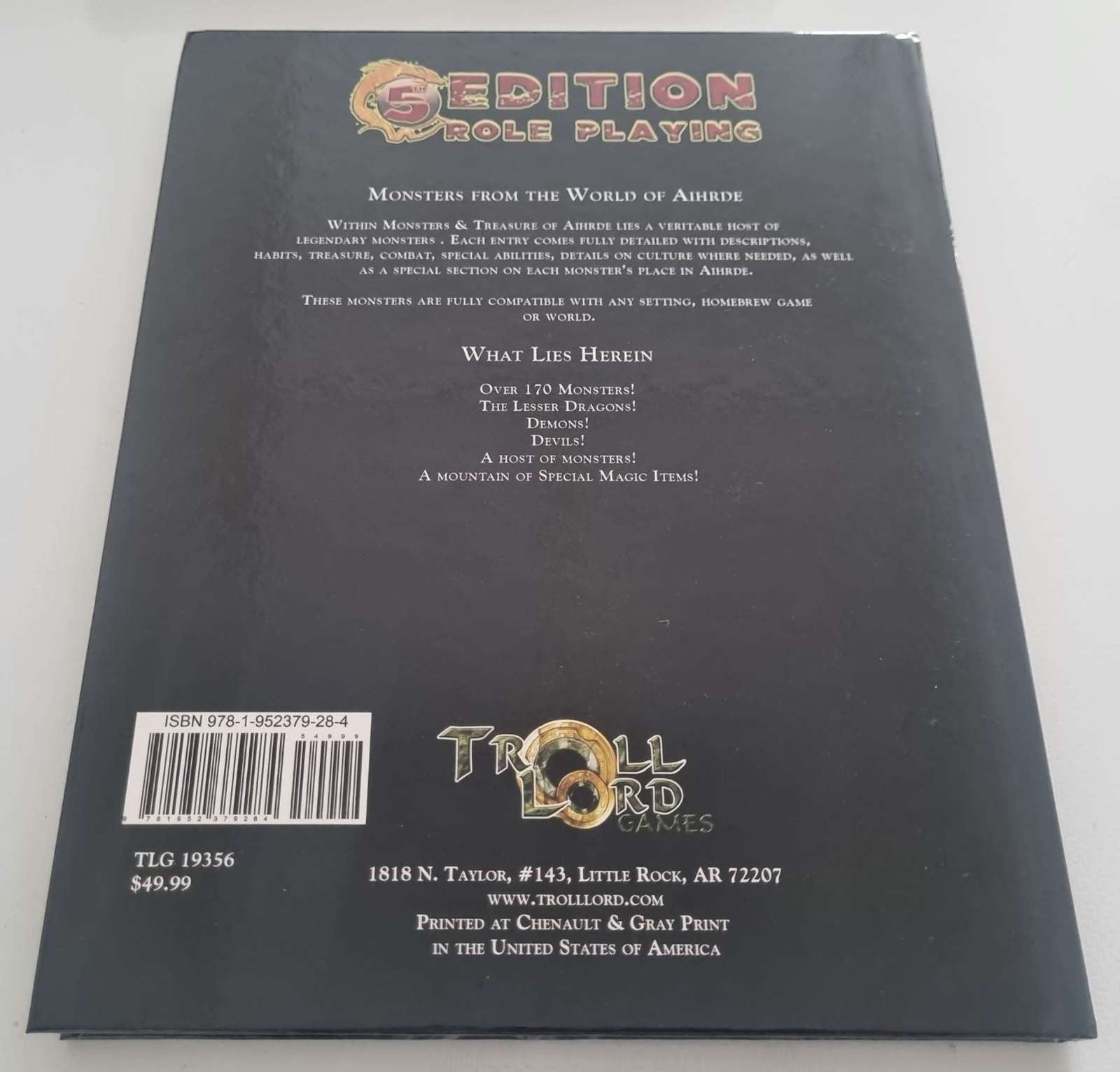 5th Edition Role Playing - Monsters & Treasure of Aihrde (5e) Default Title