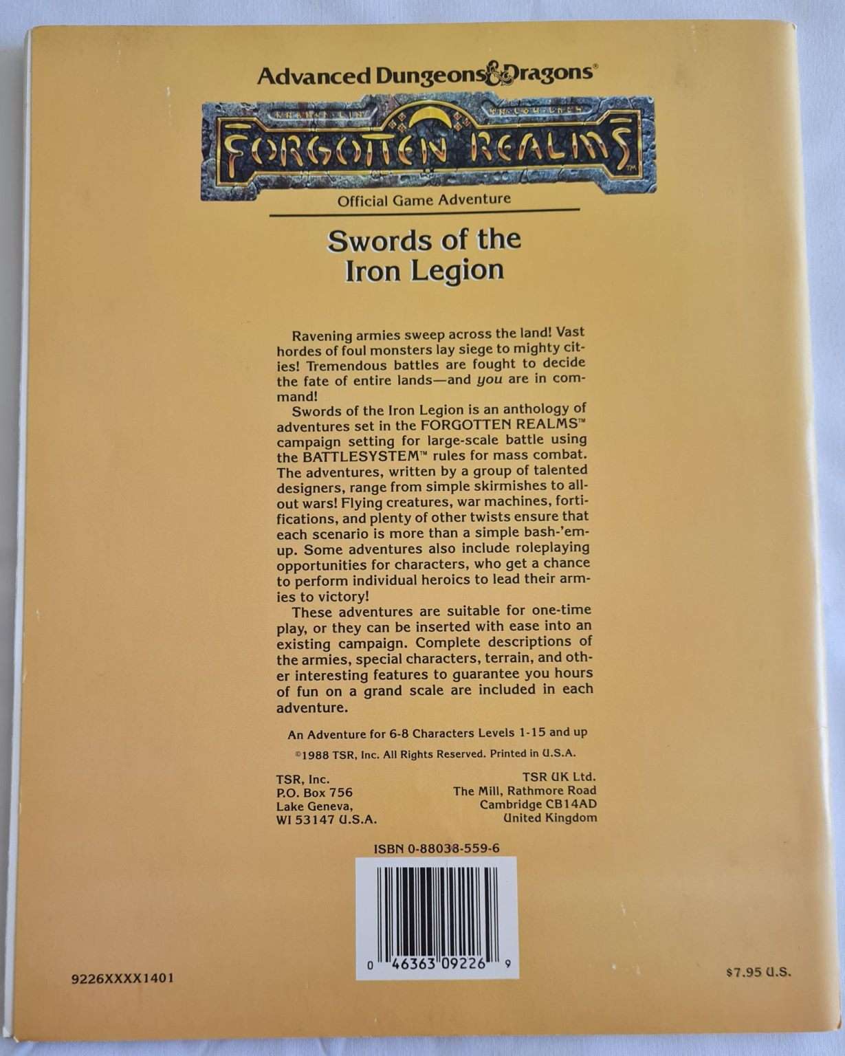 AD&D - Forgotten Realms - Swords of the Iron Legion (I14 9226) Default Title