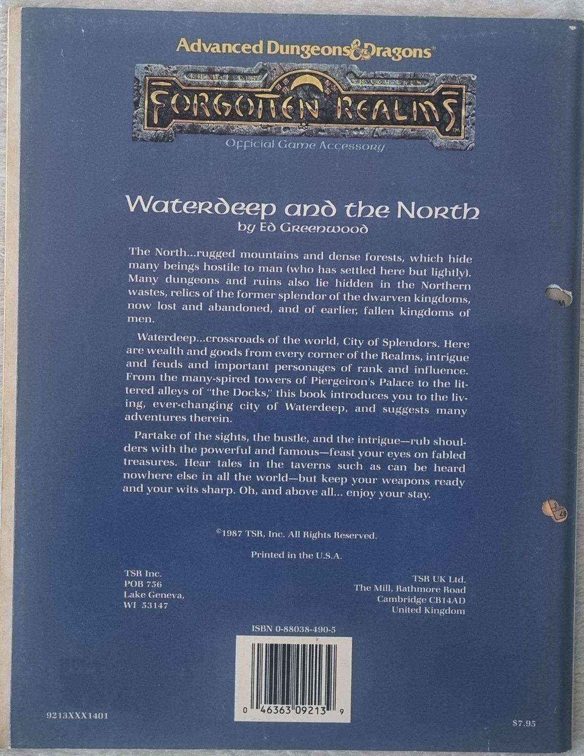 AD&D - Forgotten Realms - Waterdeep and the North (FR1 9213) Default Title