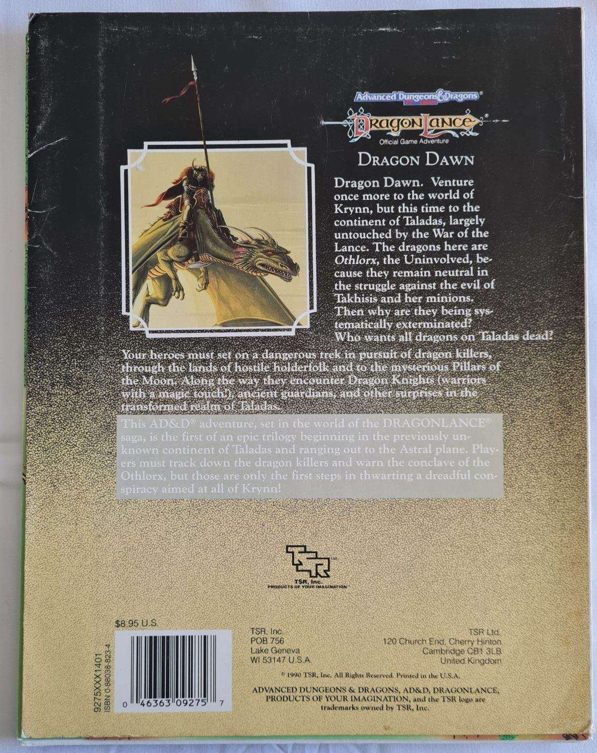 Advanced Dungeons and Dragons - Dragonlance - Dragon Dawn (DLA1 9275) Default Title