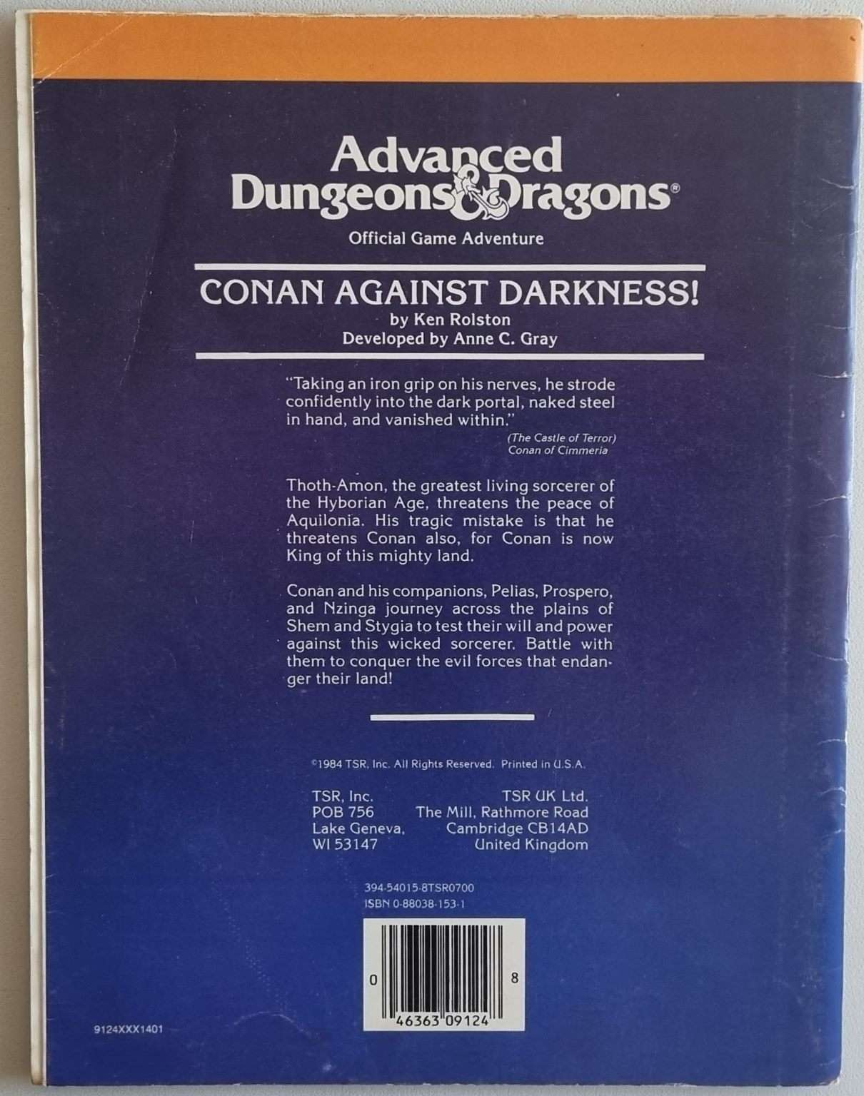 Advanced Dungeons and Dragons Module - Conan Against Darkness (CB2 9124) Default Title