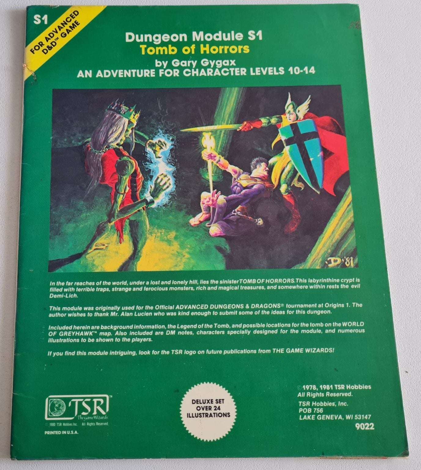 Advanced Dungeons and Dragons Module - Tomb of Horrors S1
