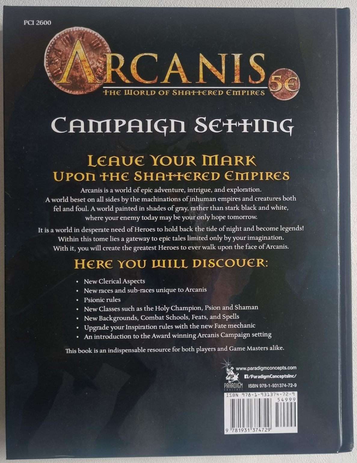 Arcanis The World of Shattered Empires Campaign Setting - D&D 5th Edition (5e) Default Title