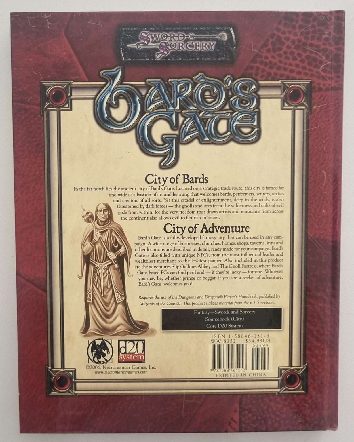 Bard's Gate (Sword & Sorcery D&D 3.5 OGL City Sourcebook) Default Title