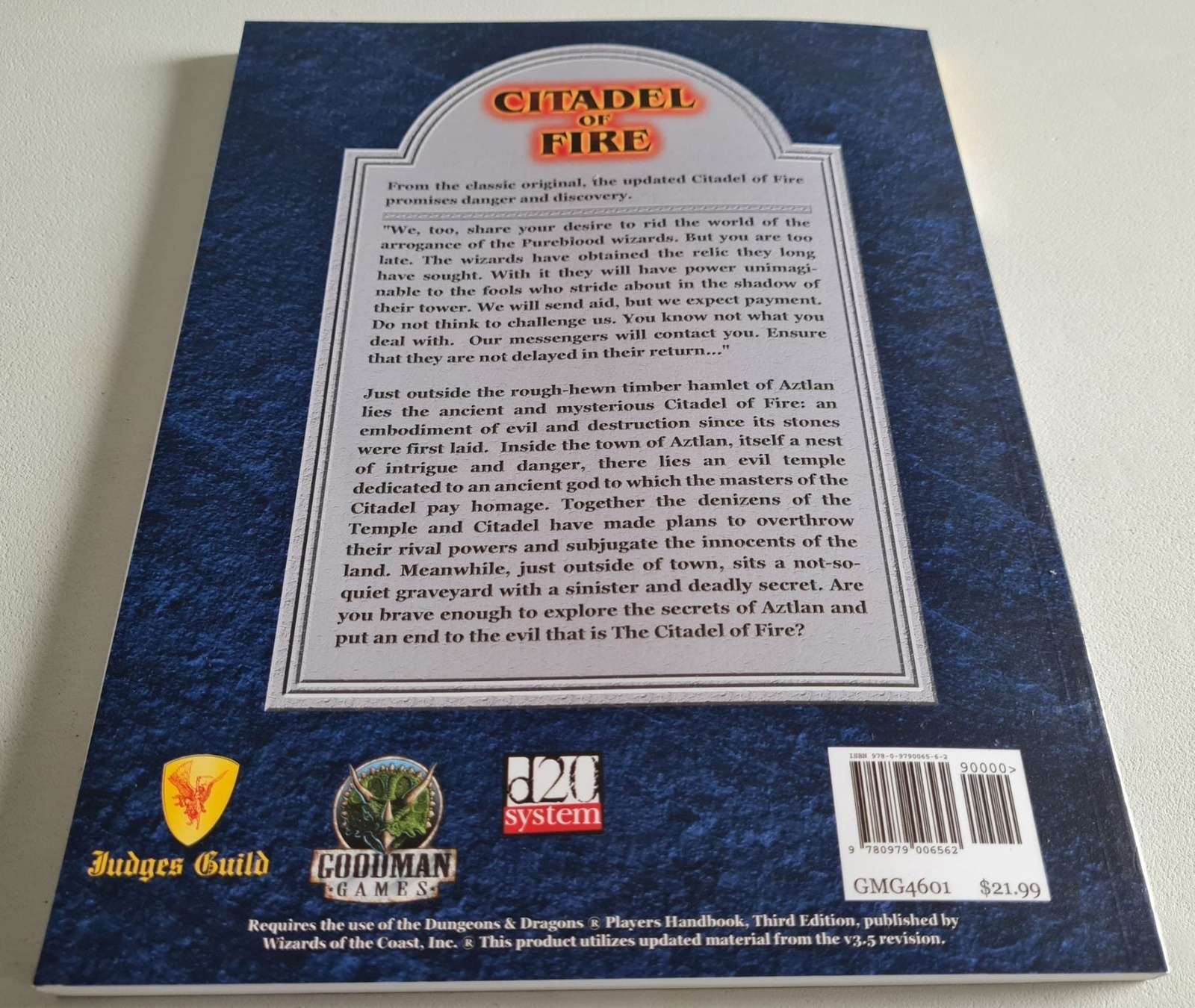 Citadel of Fire - Dungeons and Dragons 3.5 Adventure (Judges Guild) Default Title