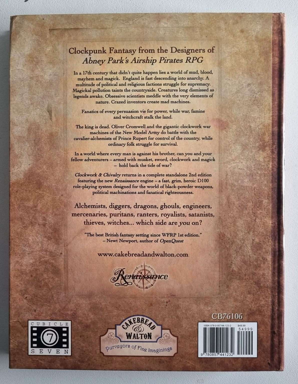 Clockwork & Chivalry Role Playing Game - Core Rulebook (2nd Edition) Default Title