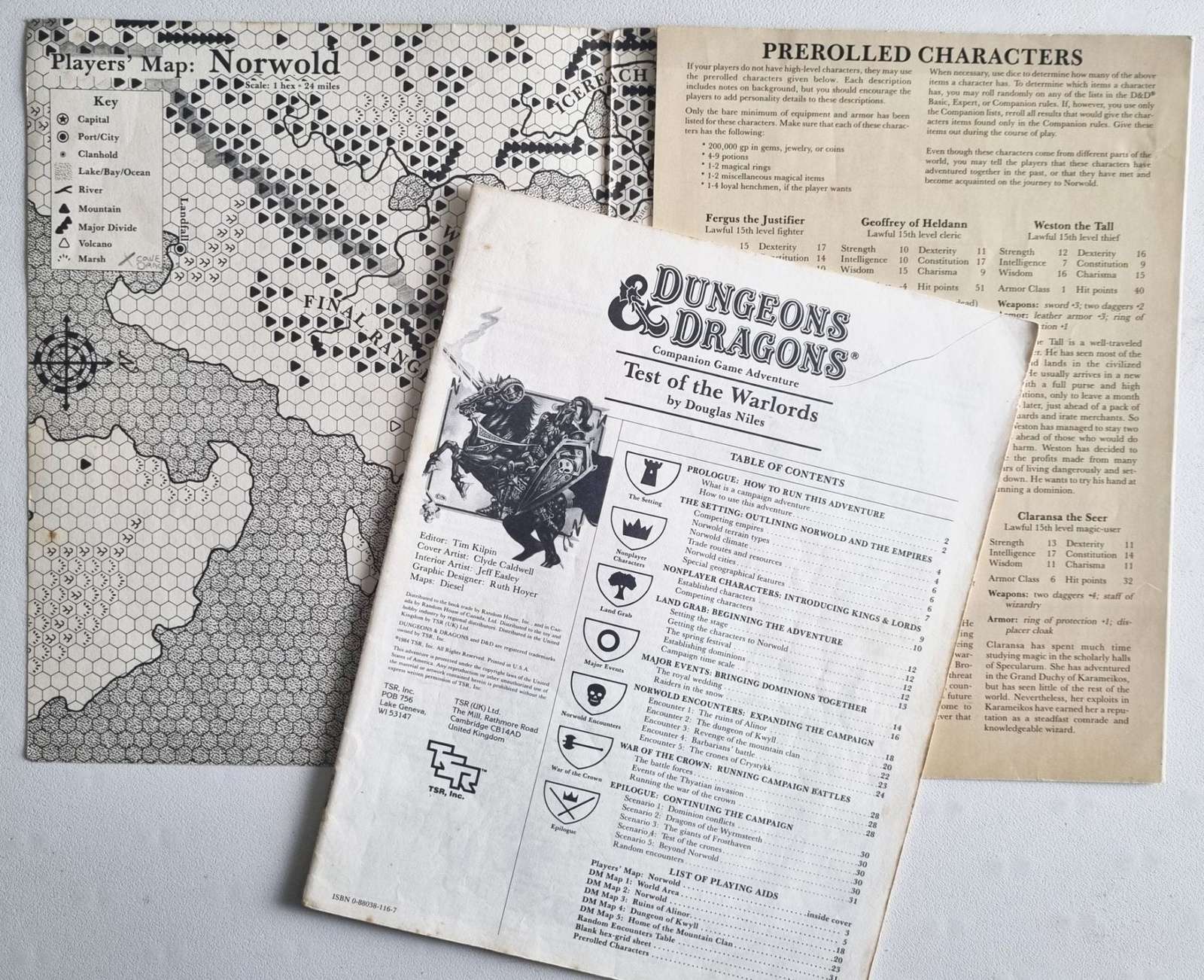 D&D Companion Game Adventure - Test of the Warlords (CM1 9117) Default Title