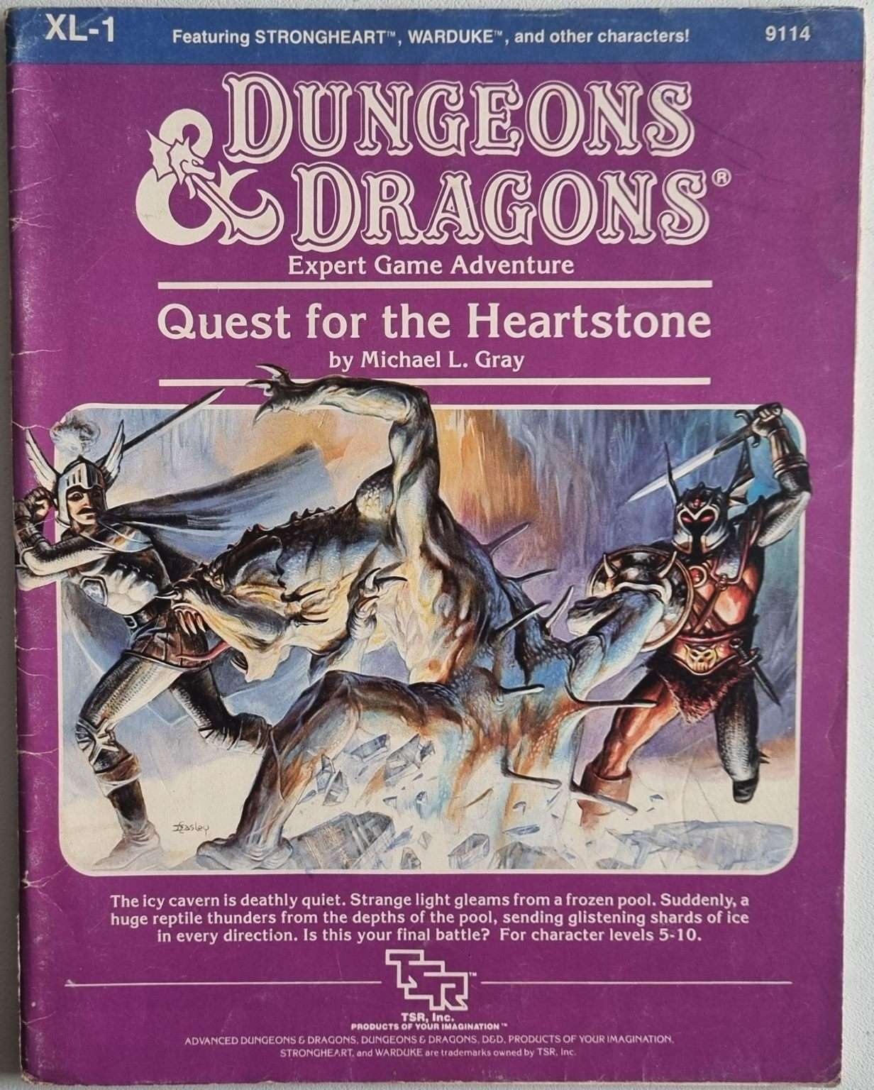 D&D Expert Set Game Adventure - Quest for the Heartstone XL-1 9114