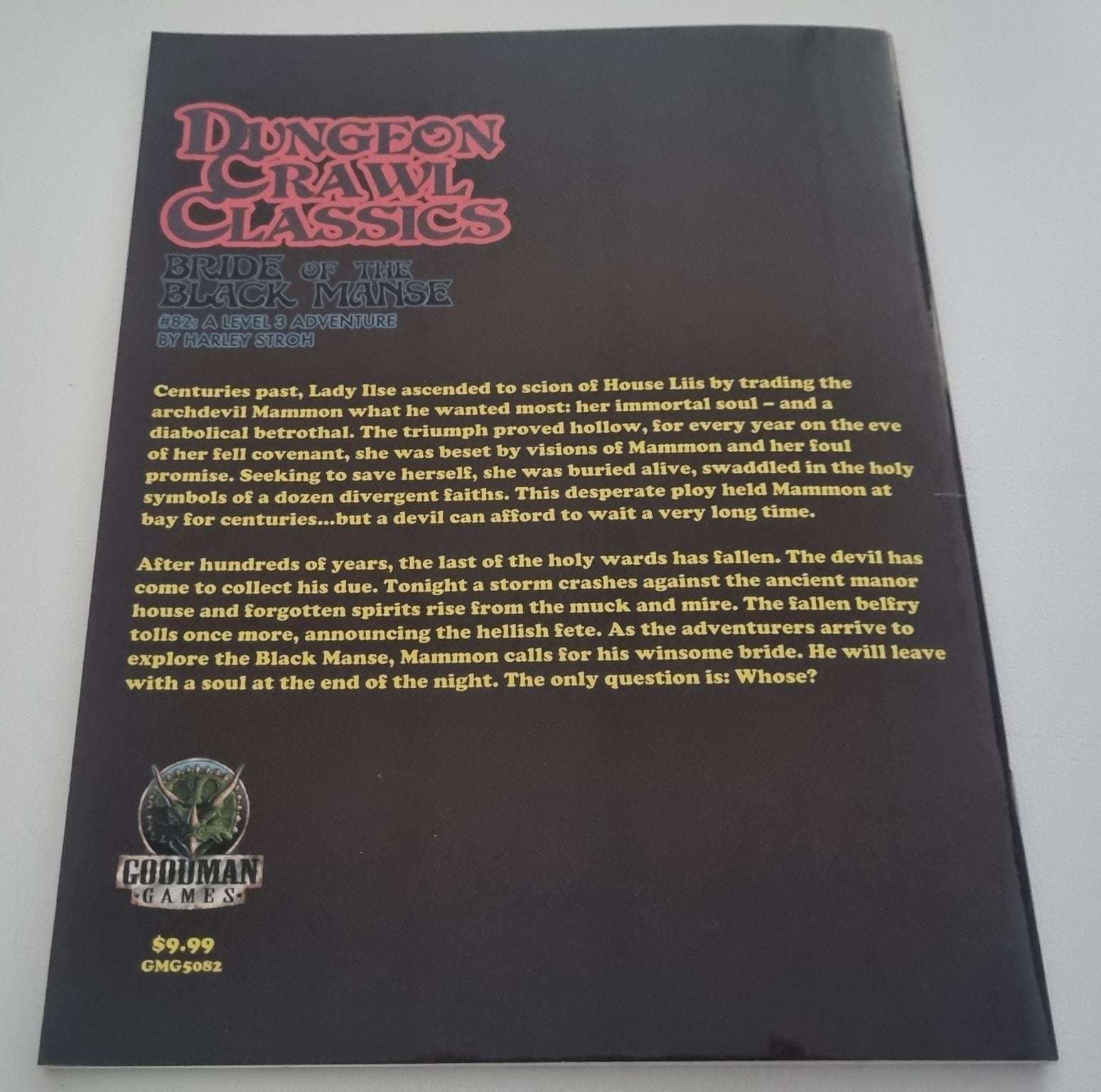 Dungeon Crawl Classics: Bride of the Black Manse #82 Default Title