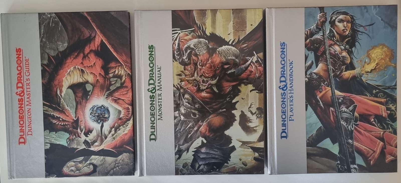 Dungeons and Dragons: Dungeon Master's Guide, Player's Guide, Monster Manual 4e