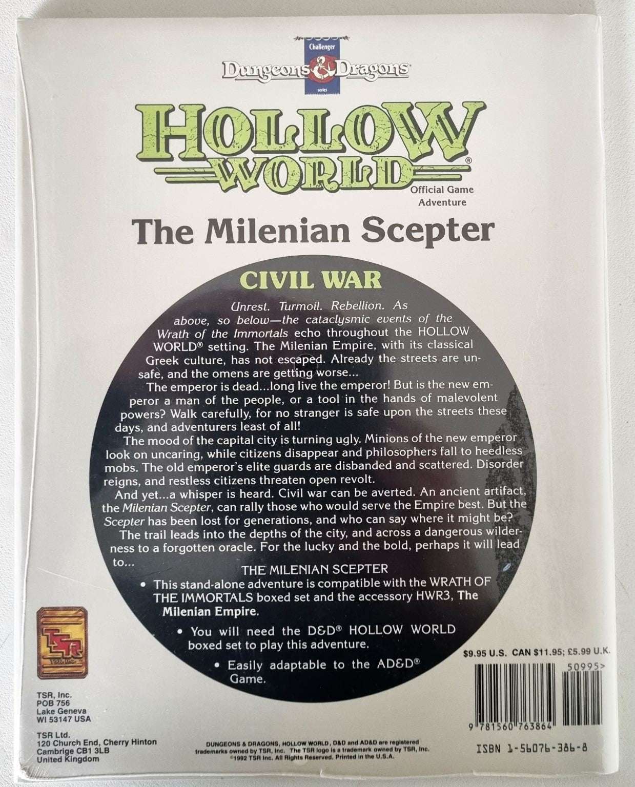 Dungeons and Dragons - Hollow World: The Milenian Scepter (HWQ1 9378) Sealed Default Title