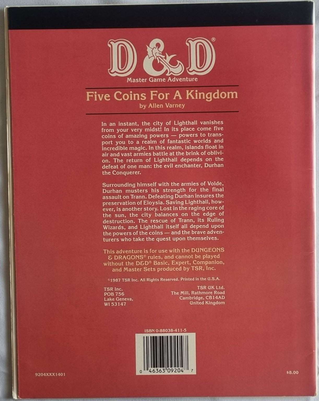 Dungeons and Dragons Module - Five Coins for a Kingdom (M4 9204) Default Title