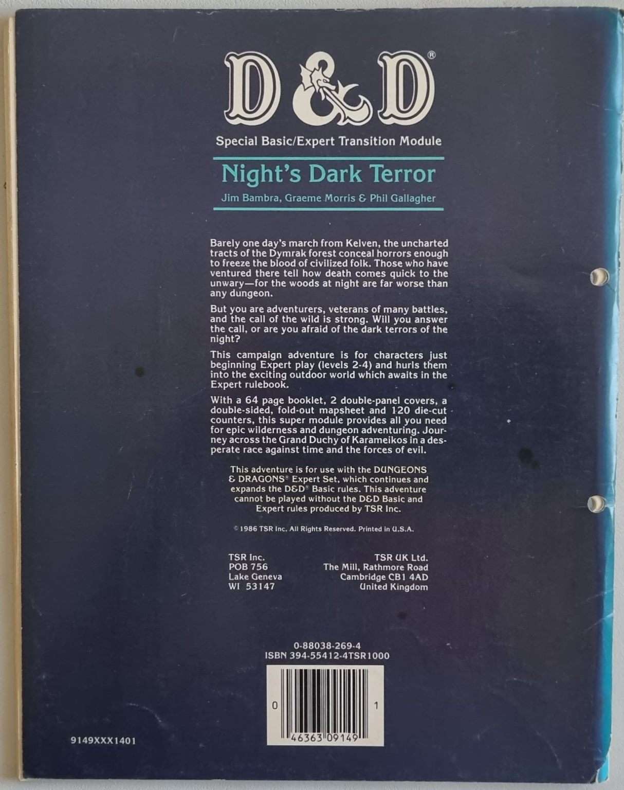 Dungeons and Dragons Module - Night's Dark Terror (B10 9149) Default Title