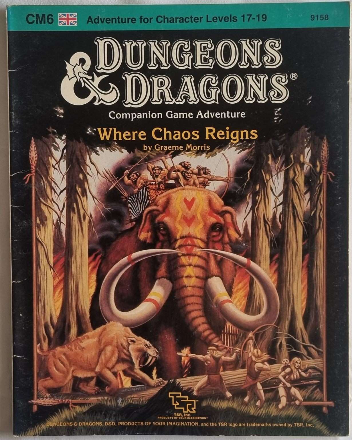 Dungeons and Dragons Module - Where Chaos Reigns CM6 9158