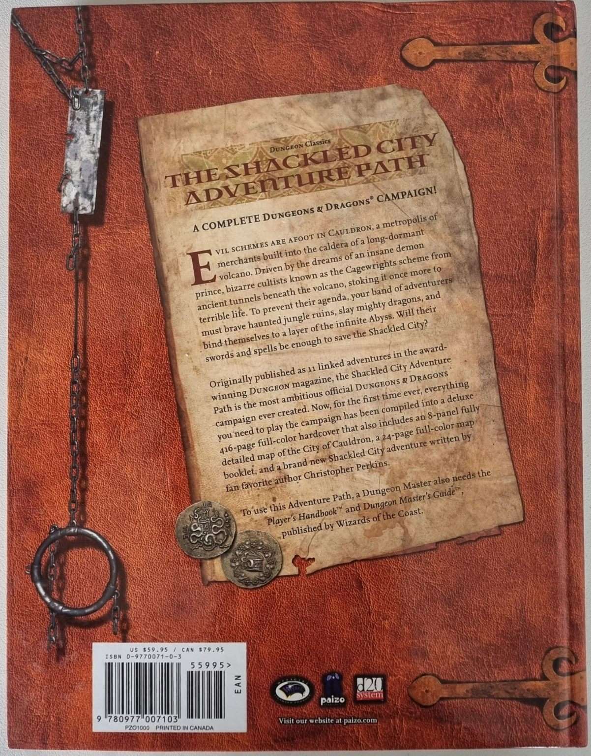 Dungeons and Dragons - The Shackled City Dungeon Adventure Path Default Title