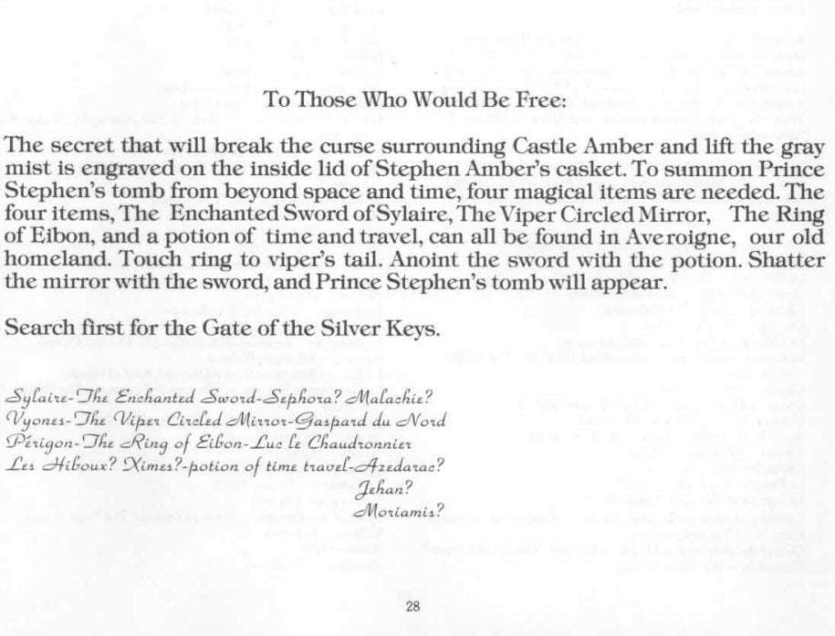 Dungeons & Dragons - Castle Amber (Chateau d' Amberville) (X2) Default Title