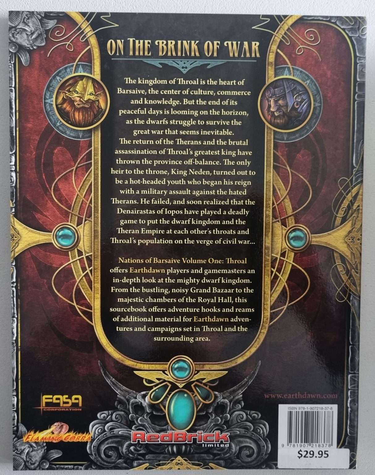 Earthdawn Third Edition: Nations of Barsaive Volume One - Throal Default Title