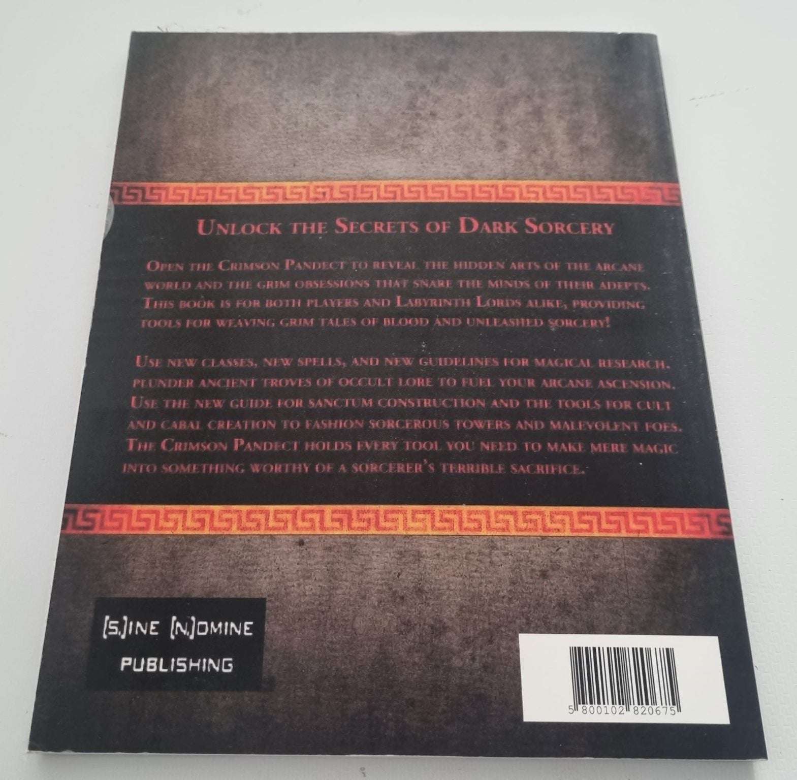 Labyrinth Lord - The Crimson Pandect - A Handbook of Eldritch Lore