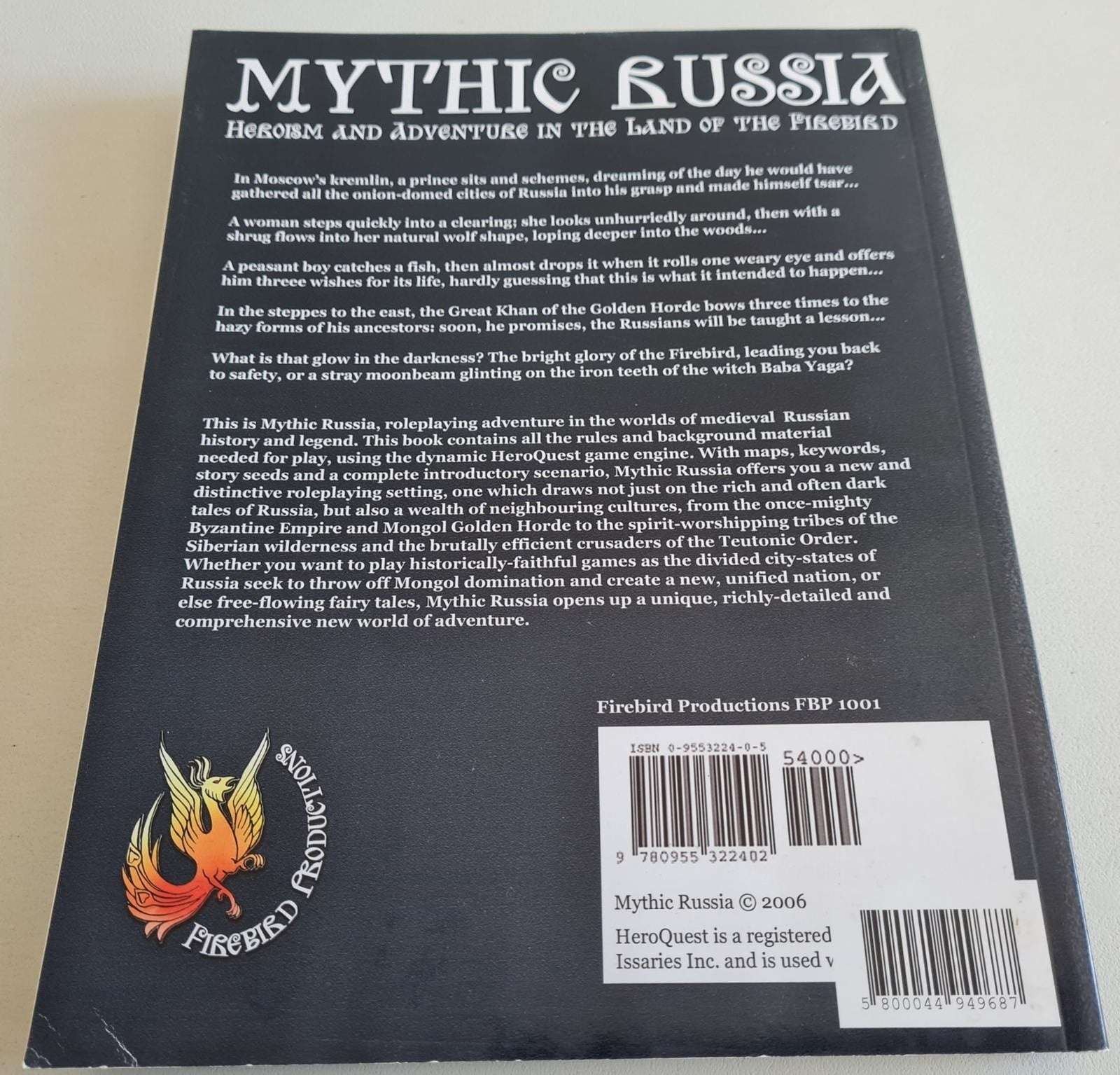 Mythic Russia: Heroism and Adventure in the Land of the Firebird Default Title