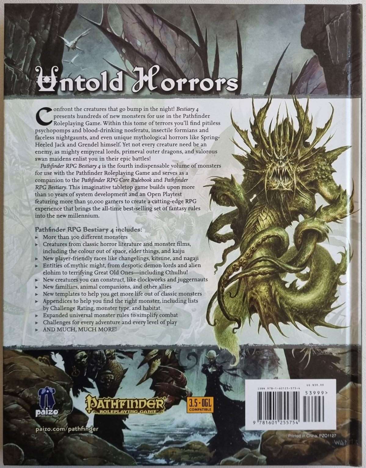 Pathfinder: Bestiary 4 - First Edition (1e) Default Title