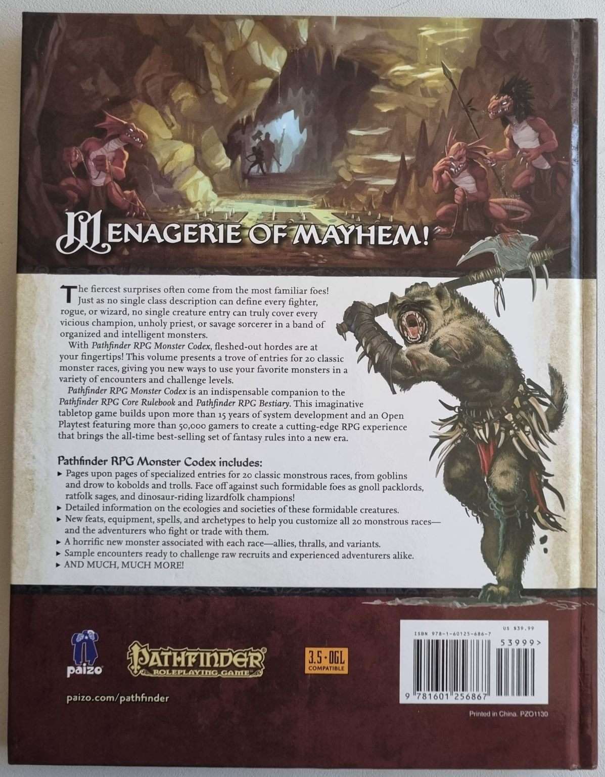 Pathfinder: Monster Codex - First Edition (1e) Default Title
