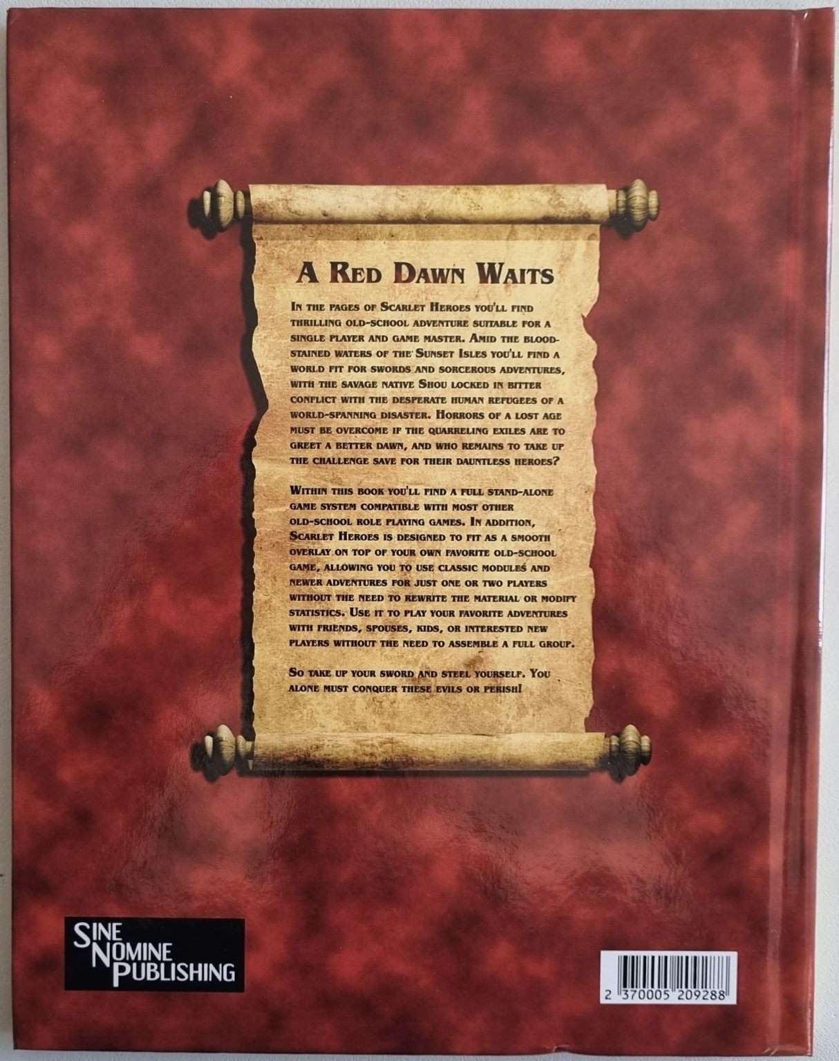 Scarlet Heroes: Sword & Sorcery Adventure for a Lone Hero