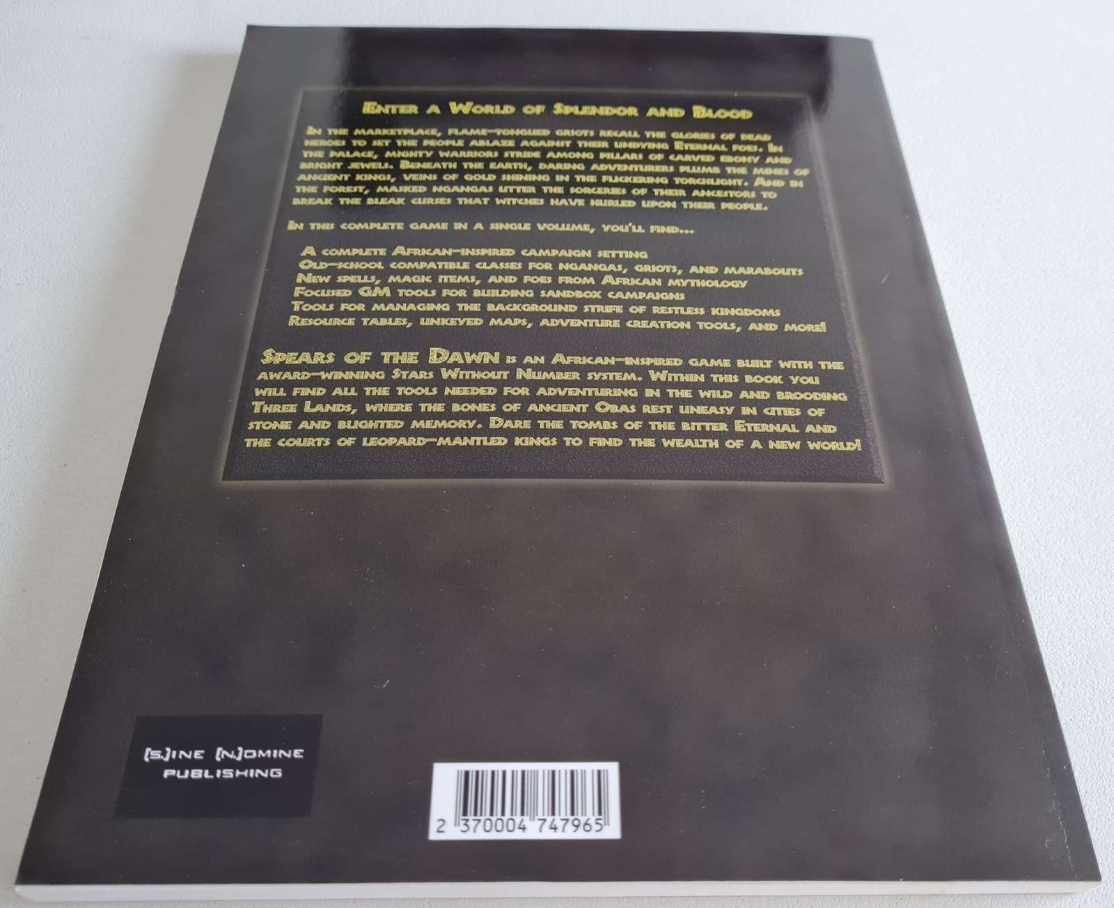 Spears of the Dawn - Roleplaying Game Default Title