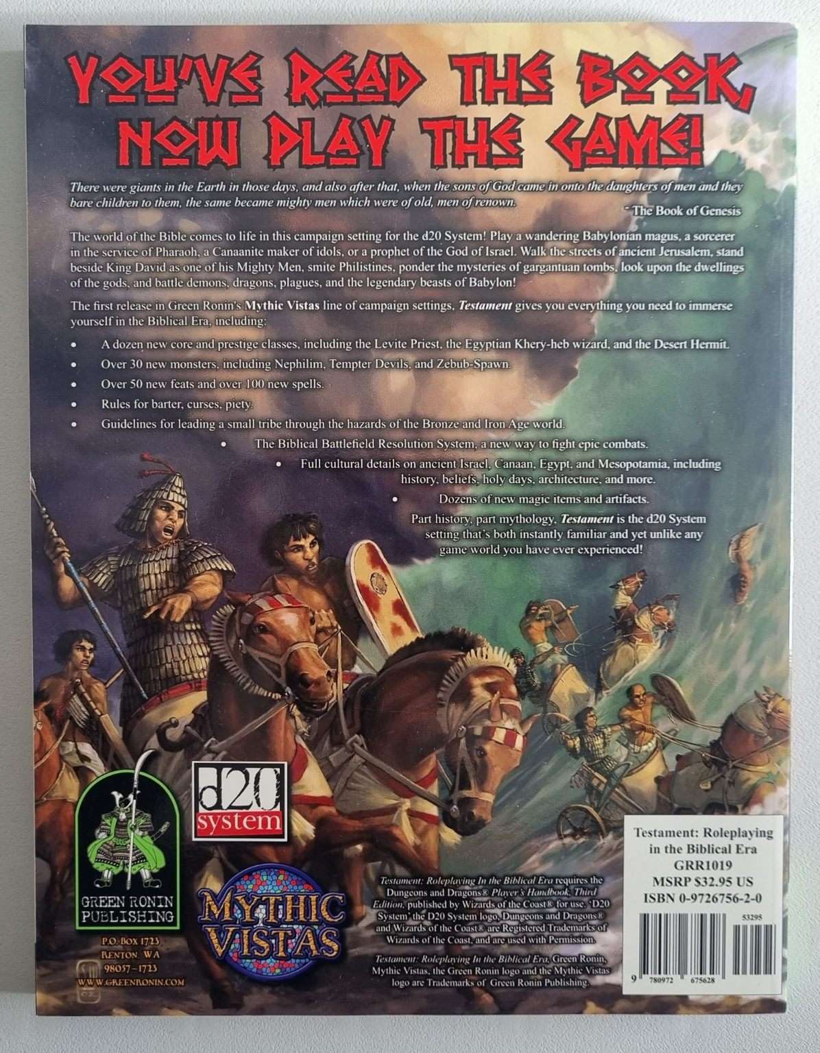 Testament: Roleplaying in the Biblical Era (3.0e) Default Title
