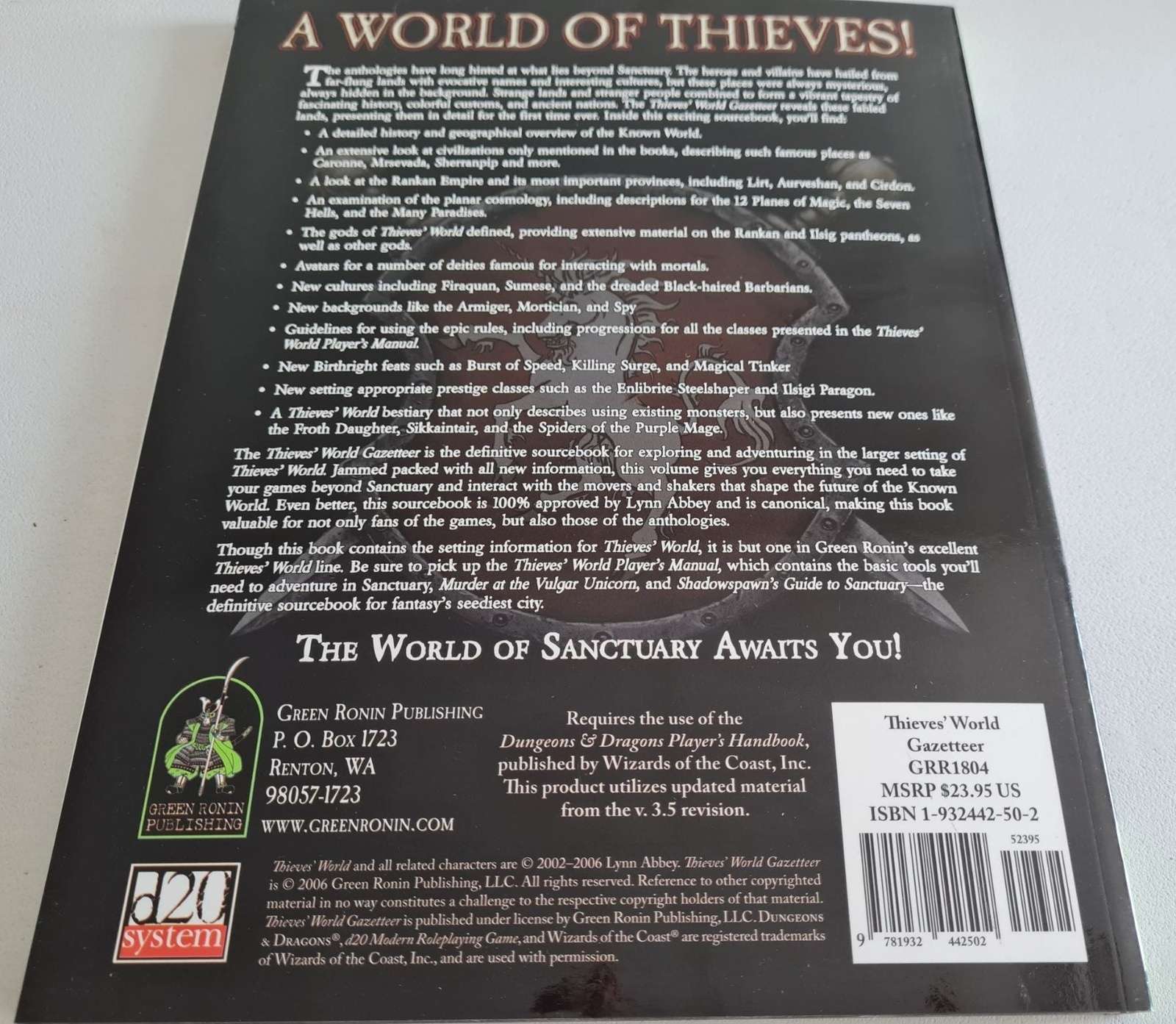 Thieves' World Gazetteer D20 System