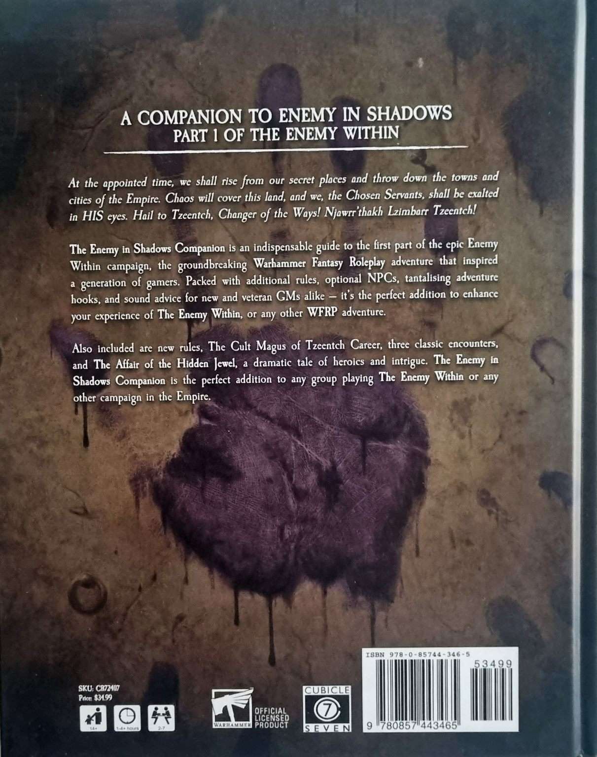Warhammer Fantasy Role Play: Enemy in Shadows - Companion (4e) Default Title