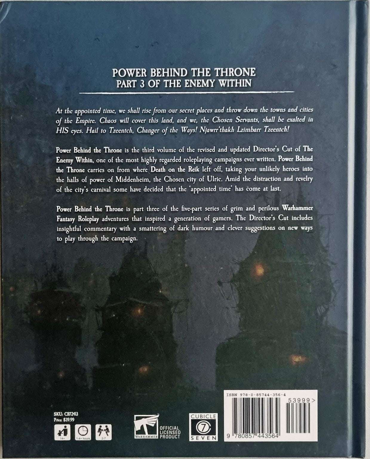 Warhammer Fantasy Role Play: Power Behind the Throne (4e) Default Title