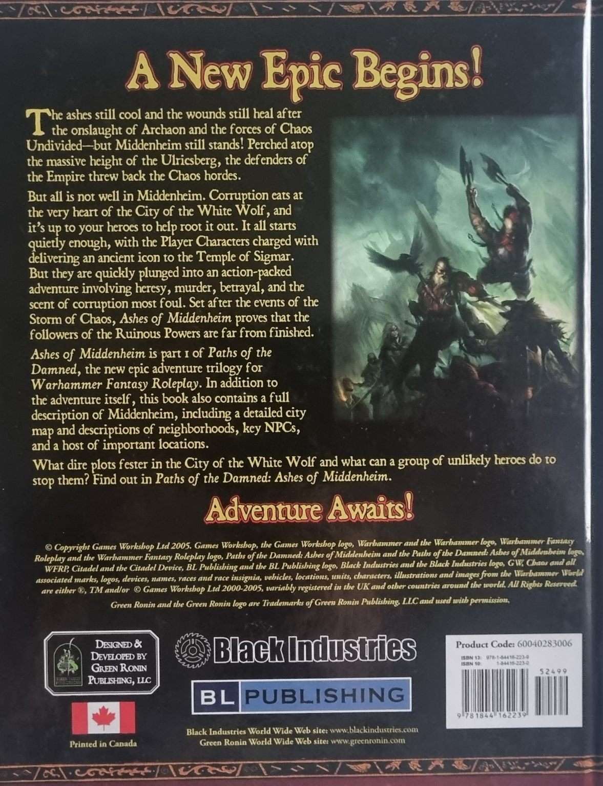Warhammer Fantasy Roleplay: Ashes of Middenheim (2e) Default Title