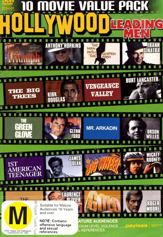 10 movie pack hollywood leading men