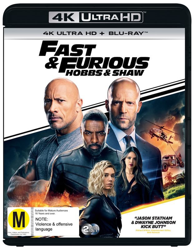 Fast & Furious: Hobbs & Shaw (4K UHD) + Blu-ray